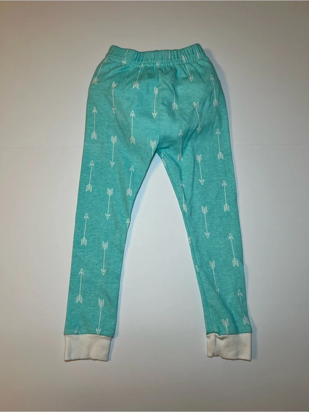 Peejamas size 3T Toddler Arrow Print - Aqua unisex pajama bottoms